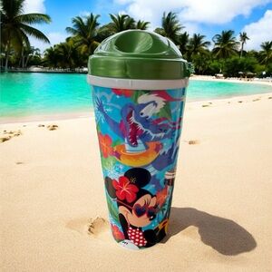 Walt Disney World Water Park Mickey & Minnie Tropical Refillable Tumbler